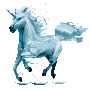 unicorn pony water element