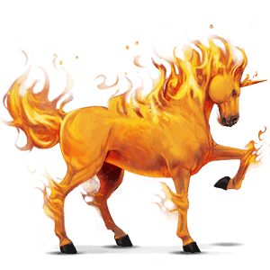 unicorn pony fire element