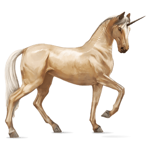 riding unicorn akhal-teke palomino