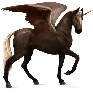 winged riding unicorn knabstrupper chestnut leopard 