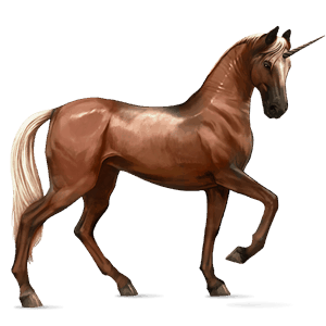riding unicorn hanoverian dark bay