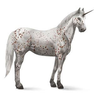 riding unicorn arabian horse liver chestnut
