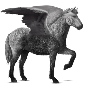 riding pegasus dapple gray