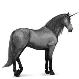 riding unicorn hanoverian mouse gray