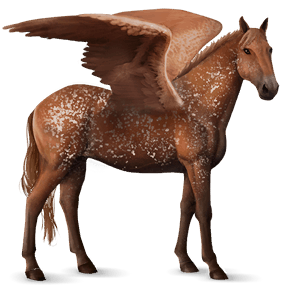 riding pegasus chestnut snowflake 