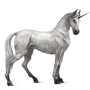 riding unicorn lusitano light gray