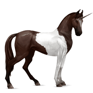 riding unicorn liver chestnut tobiano