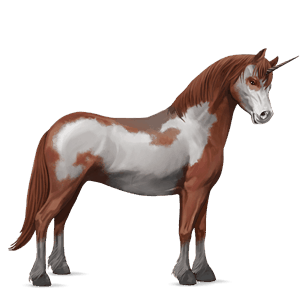 unicorn pony chestnut tobiano