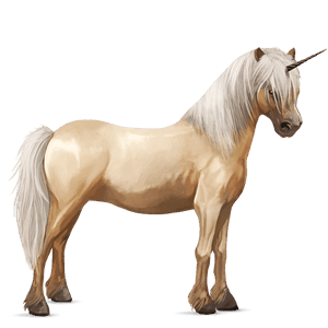 unicorn pony light gray