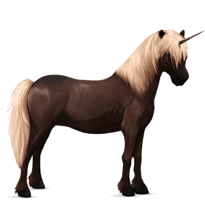 unicorn pony haflinger flaxen chestnut 