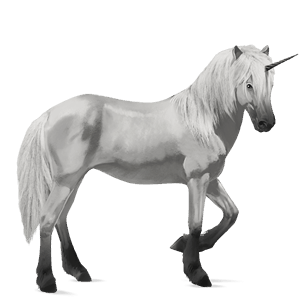 riding unicorn camargue light gray