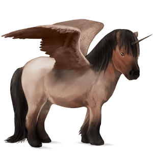 winged unicorn pony  gulblakk