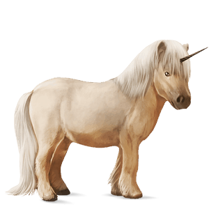 unicorn pony light gray