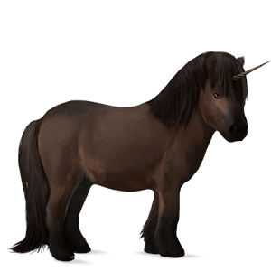 unicorn pony flaxen chestnut 