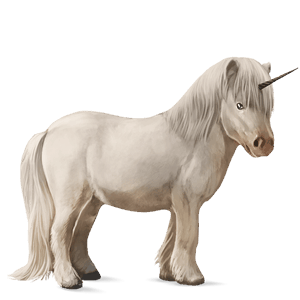 unicorn pony shetland mouse gray tobiano