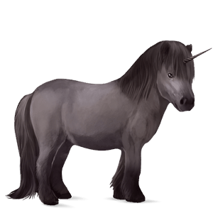 unicorn pony dapple gray