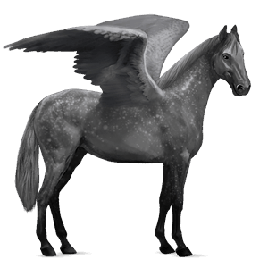 riding pegasus dapple gray