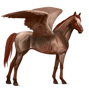 riding pegasus thoroughbred light gray
