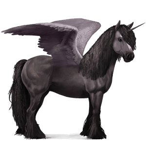 winged riding unicorn vanner chestnut tobiano