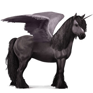 winged riding unicorn mouse gray