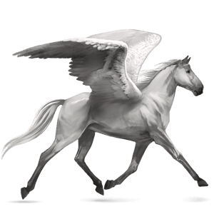 riding pegasus tennessee walker light gray