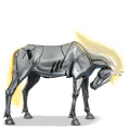 riding pegasus crazy robot