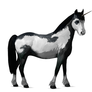 draft unicorn ban'ei horse dapple gray