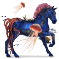 riding pegasus quarter horse roan