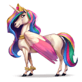riding unicorn light gray