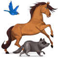 riding horse polish konik mouse gray