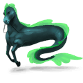 riding unicorn thoroughbred black