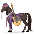 riding horse tennessee walker black
