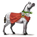 riding horse dapple gray