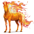divine horse flame