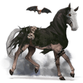 riding unicorn arabian horse dapple gray