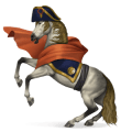 riding horse thoroughbred roan