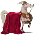 riding unicorn mustang cherry spotted blanket