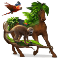 riding horse peruvian paso flaxen liver chestnut 