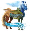 draft unicorn drum horse bay tovero 