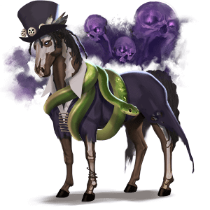 riding unicorn marwari black