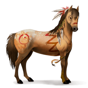 riding unicorn thoroughbred chestnut