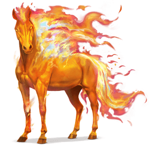 divine horse flame