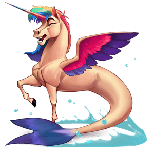 winged riding unicorn hanoverian cherry bay